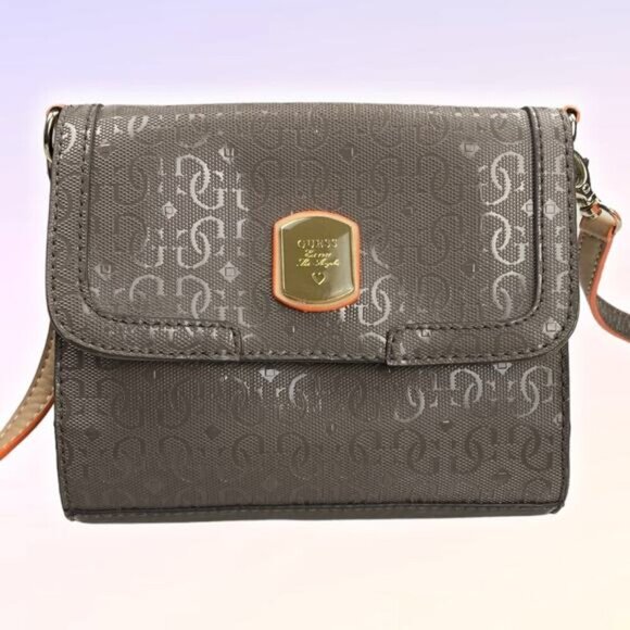 GUESS Taupe Frosted Mini Bag - Picture 1 of 13